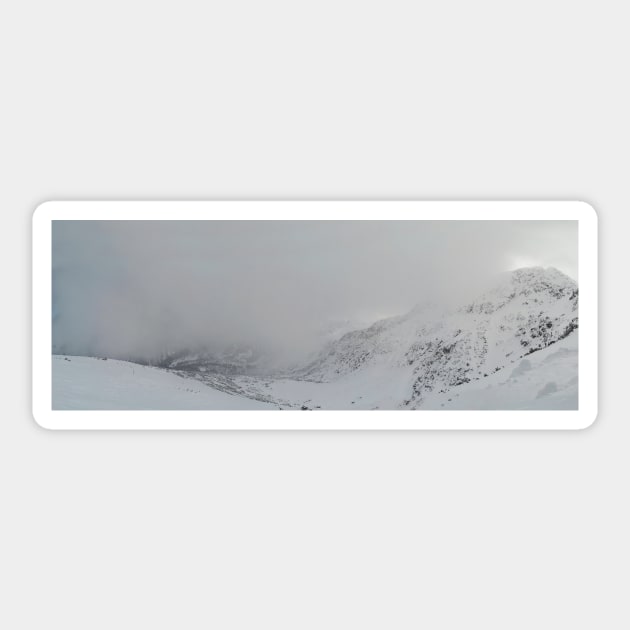 foggy mountains Sticker by psychoshadow